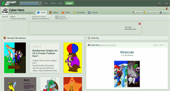 Desktop Screenshot of cyber-hero.deviantart.com