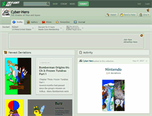 Tablet Screenshot of cyber-hero.deviantart.com