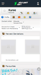 Mobile Screenshot of kuree.deviantart.com