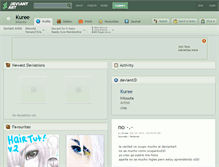 Tablet Screenshot of kuree.deviantart.com