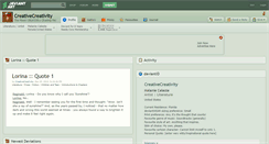 Desktop Screenshot of creativecreativity.deviantart.com