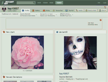 Tablet Screenshot of kay10007.deviantart.com