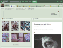 Tablet Screenshot of neszer.deviantart.com