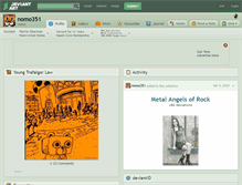Tablet Screenshot of nomo351.deviantart.com