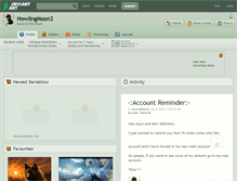 Tablet Screenshot of howlingmoon2.deviantart.com