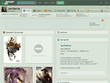 Tablet Screenshot of javigarcia.deviantart.com