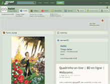 Tablet Screenshot of mallet.deviantart.com