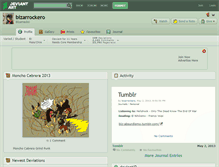 Tablet Screenshot of bizarrockero.deviantart.com