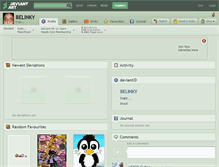 Tablet Screenshot of belinky.deviantart.com