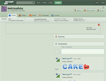 Tablet Screenshot of maliciousruby.deviantart.com