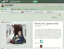 Tablet Screenshot of hanafujibika.deviantart.com