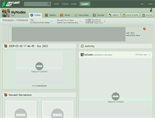 Tablet Screenshot of mynudes.deviantart.com