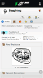 Mobile Screenshot of beggining.deviantart.com
