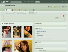 Tablet Screenshot of bellaaabutton.deviantart.com