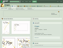 Tablet Screenshot of lil-lopez.deviantart.com