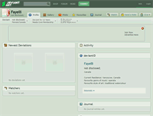 Tablet Screenshot of fayelli.deviantart.com