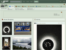Tablet Screenshot of bdx.deviantart.com