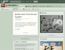 Tablet Screenshot of ortensiafans.deviantart.com