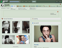 Tablet Screenshot of nunetts.deviantart.com