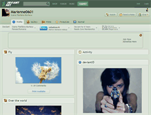 Tablet Screenshot of marlenne0601.deviantart.com