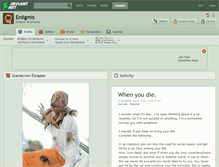 Tablet Screenshot of eniigmis.deviantart.com