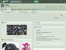 Tablet Screenshot of cnfan.deviantart.com