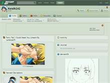 Tablet Screenshot of koralik242.deviantart.com