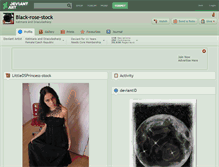 Tablet Screenshot of black-rose-stock.deviantart.com