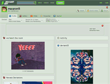 Tablet Screenshot of maxaroni5.deviantart.com