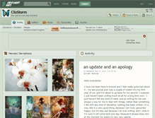 Tablet Screenshot of cliostorm.deviantart.com