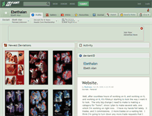 Tablet Screenshot of ebethalan.deviantart.com