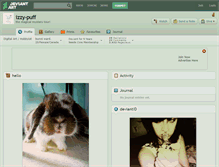 Tablet Screenshot of izzy-puff.deviantart.com