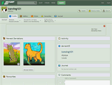 Tablet Screenshot of icewing101.deviantart.com