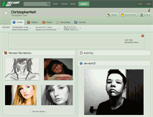 Tablet Screenshot of christopherneil.deviantart.com