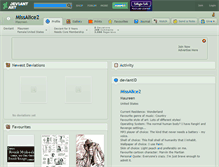 Tablet Screenshot of missalice2.deviantart.com