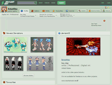 Tablet Screenshot of kouotsu.deviantart.com