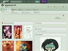 Tablet Screenshot of miharuchan100.deviantart.com