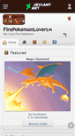 Mobile Screenshot of firepokemonlovers.deviantart.com