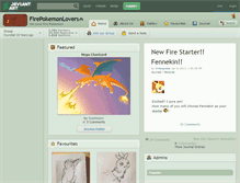 Tablet Screenshot of firepokemonlovers.deviantart.com