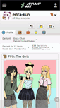 Mobile Screenshot of erica-kun.deviantart.com