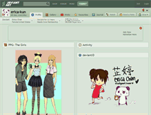 Tablet Screenshot of erica-kun.deviantart.com
