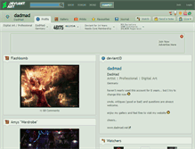 Tablet Screenshot of dadmad.deviantart.com