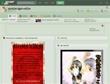 Tablet Screenshot of darkest-light-meow.deviantart.com