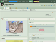 Tablet Screenshot of love-only-knows.deviantart.com