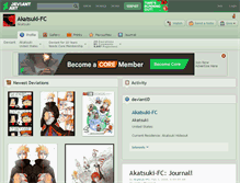 Tablet Screenshot of akatsuki-fc.deviantart.com