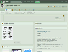 Tablet Screenshot of drawinganieyes-club.deviantart.com