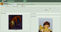 Desktop Screenshot of demonlog.deviantart.com