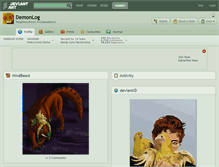 Tablet Screenshot of demonlog.deviantart.com