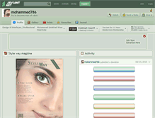Tablet Screenshot of mohammed786.deviantart.com