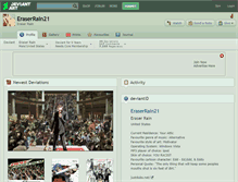 Tablet Screenshot of eraserrain21.deviantart.com